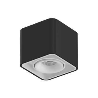 Накладной поворотный светодиодный светильник Ledron TUBING Black-White (2667)