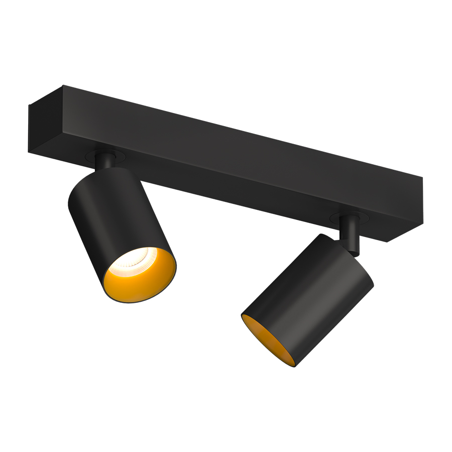 Накладной поворотный светодиодный светильник Ledron SAGITONY E2 S60 Black-Gold 4000K (11117)