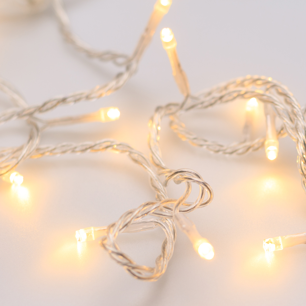 Светодиодная гирлянда ARD-STRING-HOME-5000-CLEAR-50LED-STD WARM (230V, 3.5W) (Ardecoled, IP20) 025749