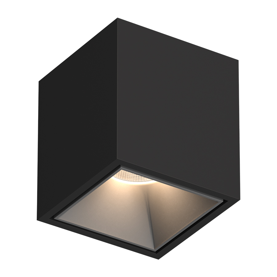 Накладной светодиодный светильник Ledron KUBING Black-Grey 4000K (10772)