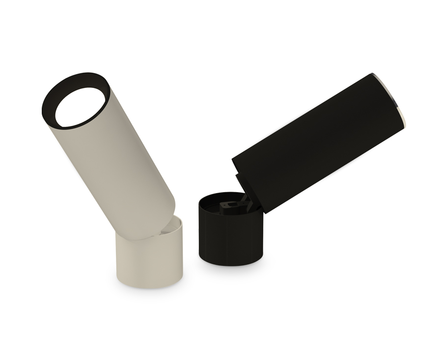 Крепеж накладной поворотный для светильника D60mm A2221 BK черный D60*H50mm Out45mm (для корпуса D60mm)