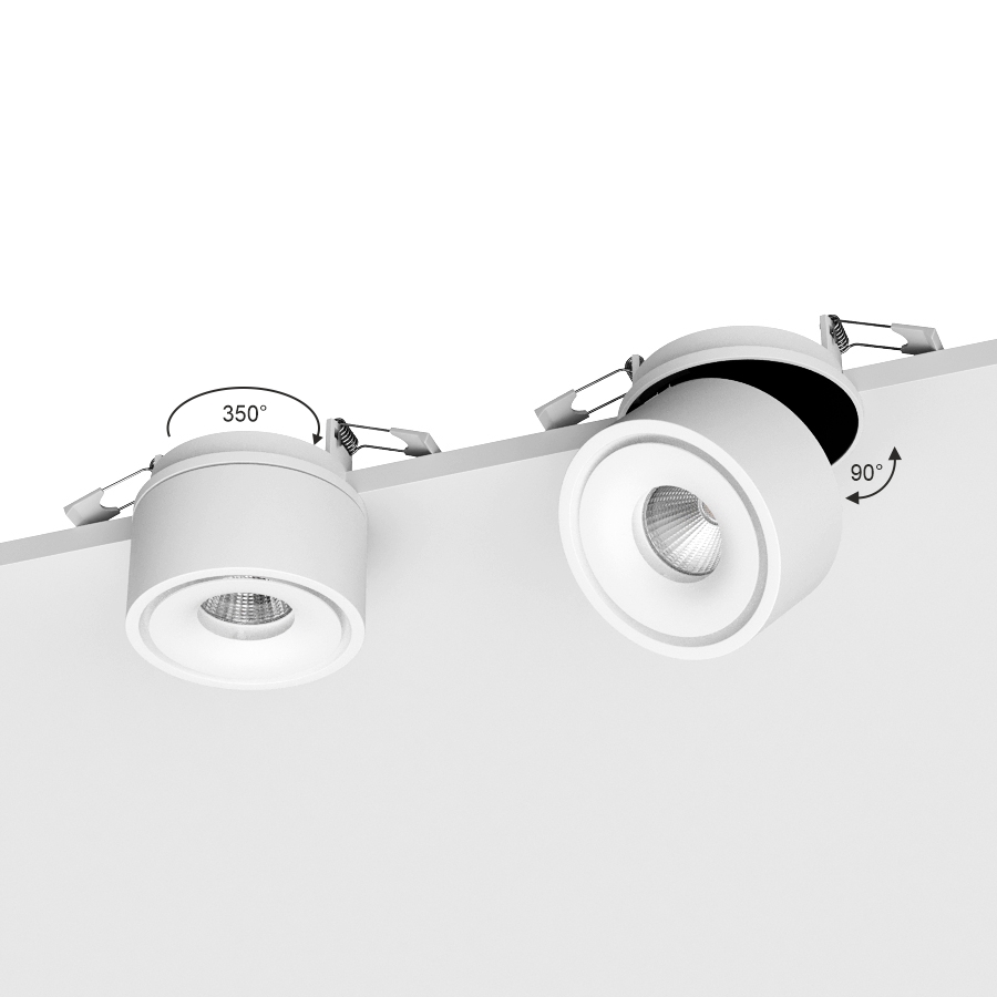 Встраиваемый поворотный светодиодный светильник LB8 White 4000K (10696)