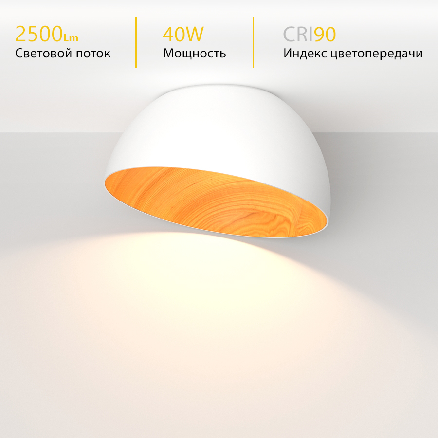 Накладной светодиодный светильник GLOW D500 (9998)