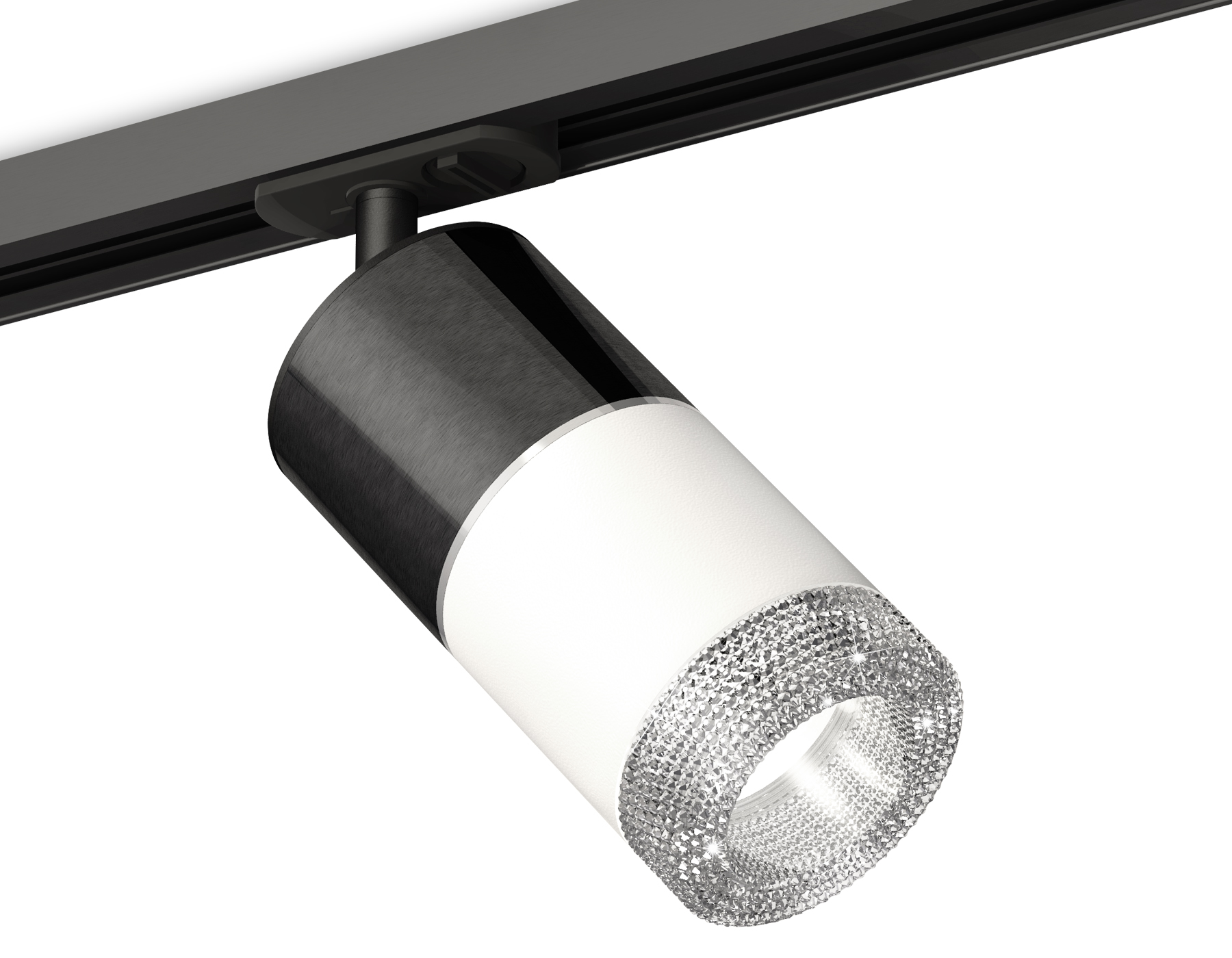 Комплект трекового светильника с композитным хрусталем XT7401051 SWH/DCH/CL/SBK белый песок/черный хром/прозрачный/черный песок MR16 GU5.3