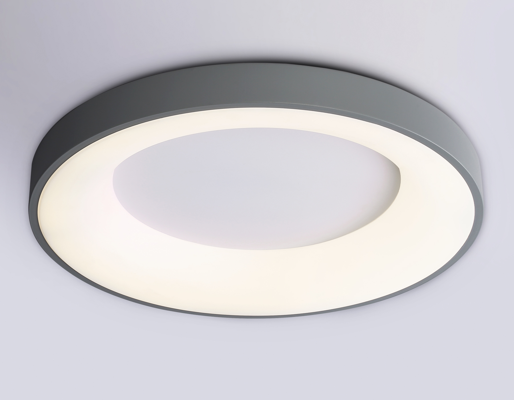 Потолочный светодиодный светильник с пультом FZ1402 GR серый IP20 48W 3000K-6500K D500*50 (ПДУ ИК)