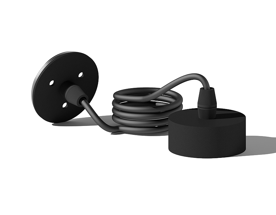 Крепеж подвесной для корпуса светильника с диаметром отверстия D60mm A2302 SBK черный песок D60*H1000mm