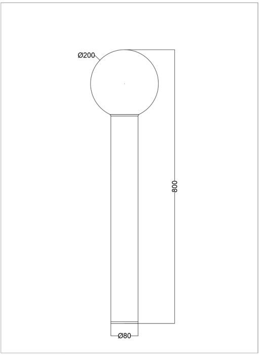 Наземный светильник Maytoni Bold O598FL-01GR (o598fl-01gr)