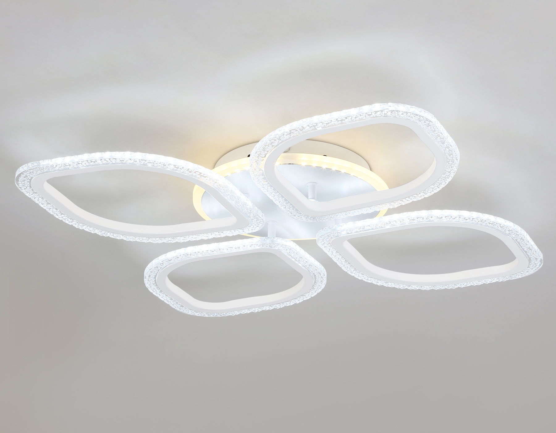 Потолочный светодиодный светильник с пультом FA4501/4 WH белый 75W 3000K+BL/4200K+PU/3000K+6400K 500*500*75 (ПДУ ИК)