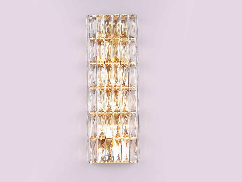 Настенный светильник хрустальный 101266A gold (10126_6_a_gold)