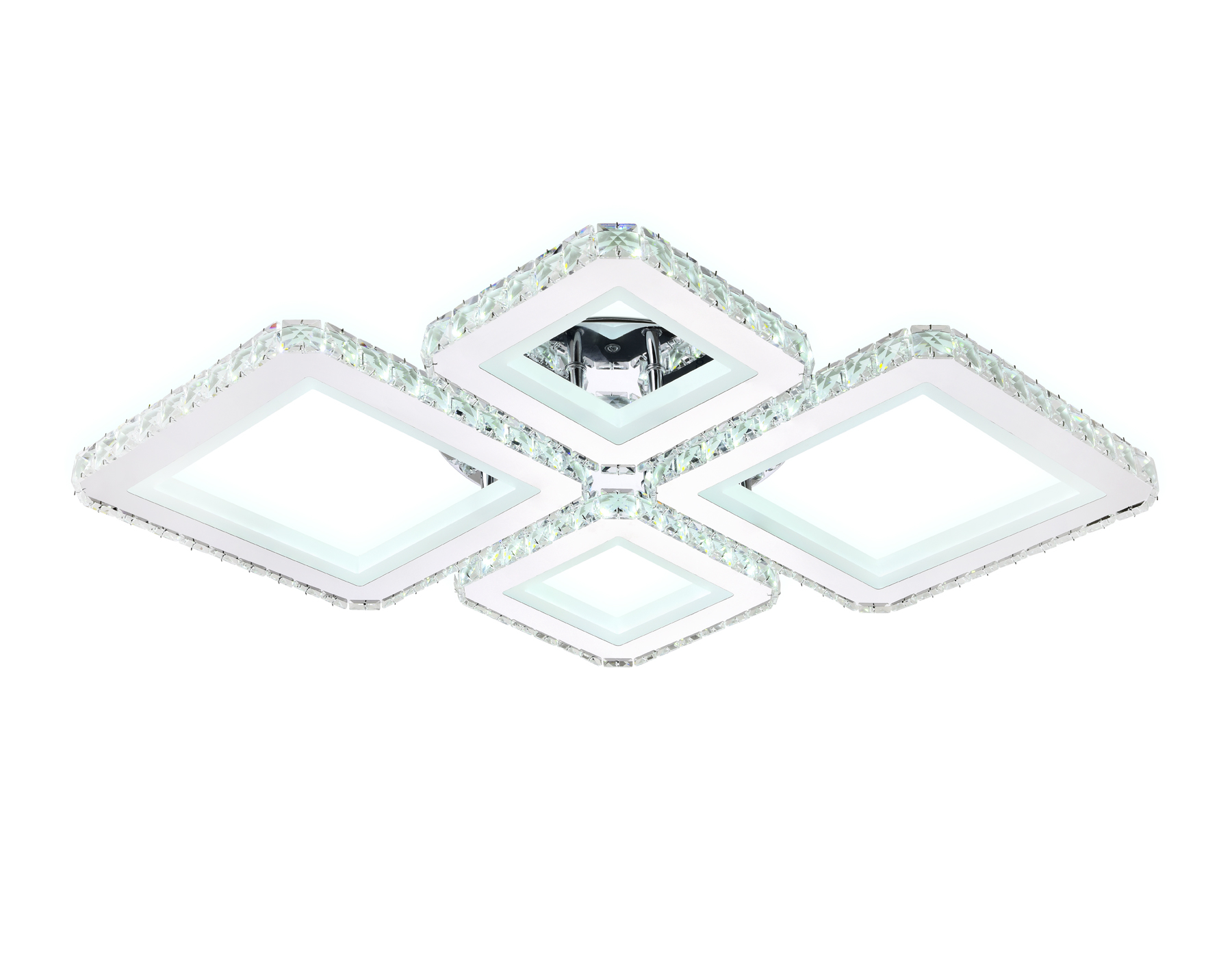 Потолочный светодиодный светильник с пультом FA1726/4 CH хром 3000K/4200K/6400K 108W 690*550*100 (ПДУ РАДИО 2.4G)