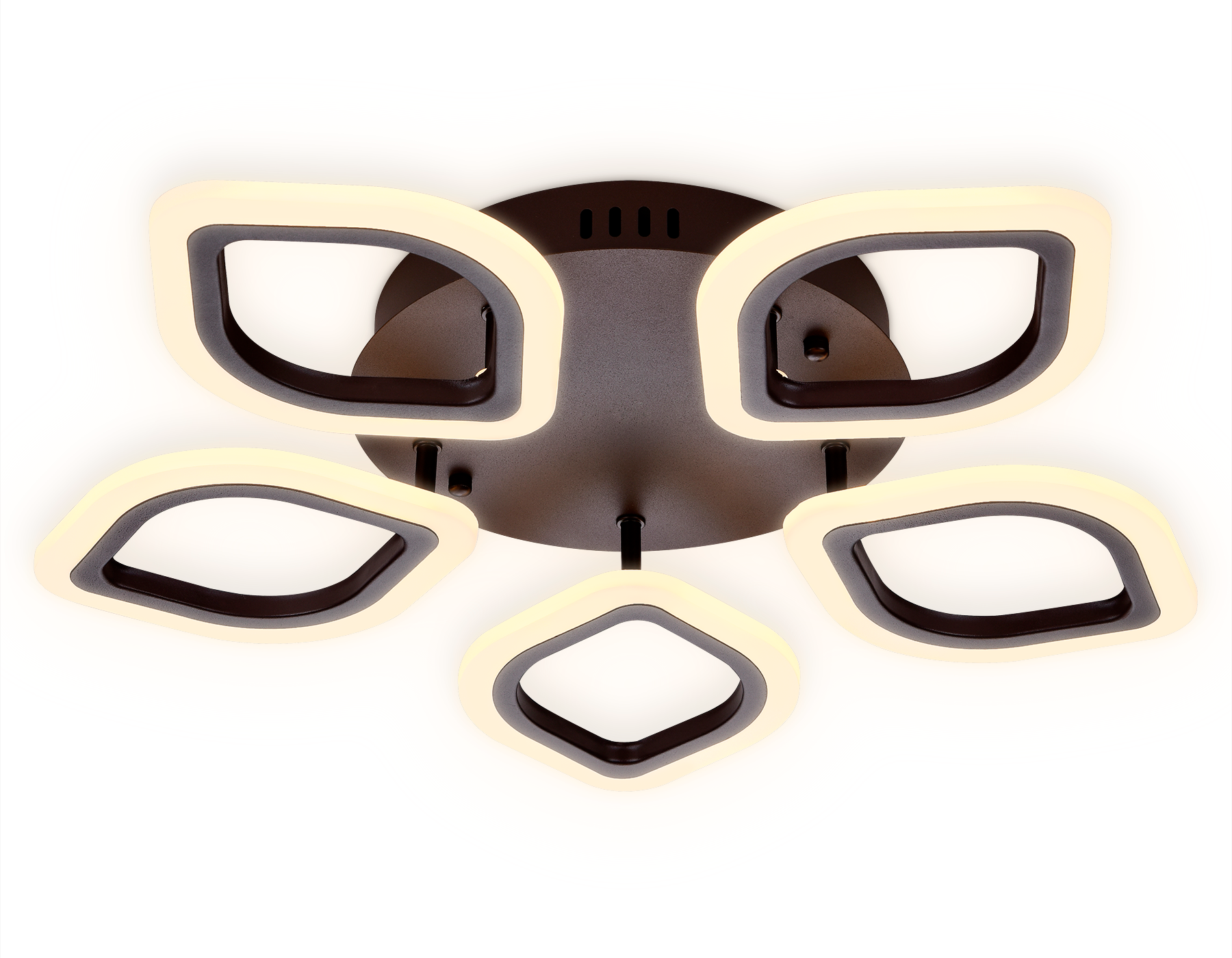 Потолочный светодиодный светильник с пультом FA443/5 CF кофе 60W 540*520*80 (ПДУ РАДИО 2.4G)