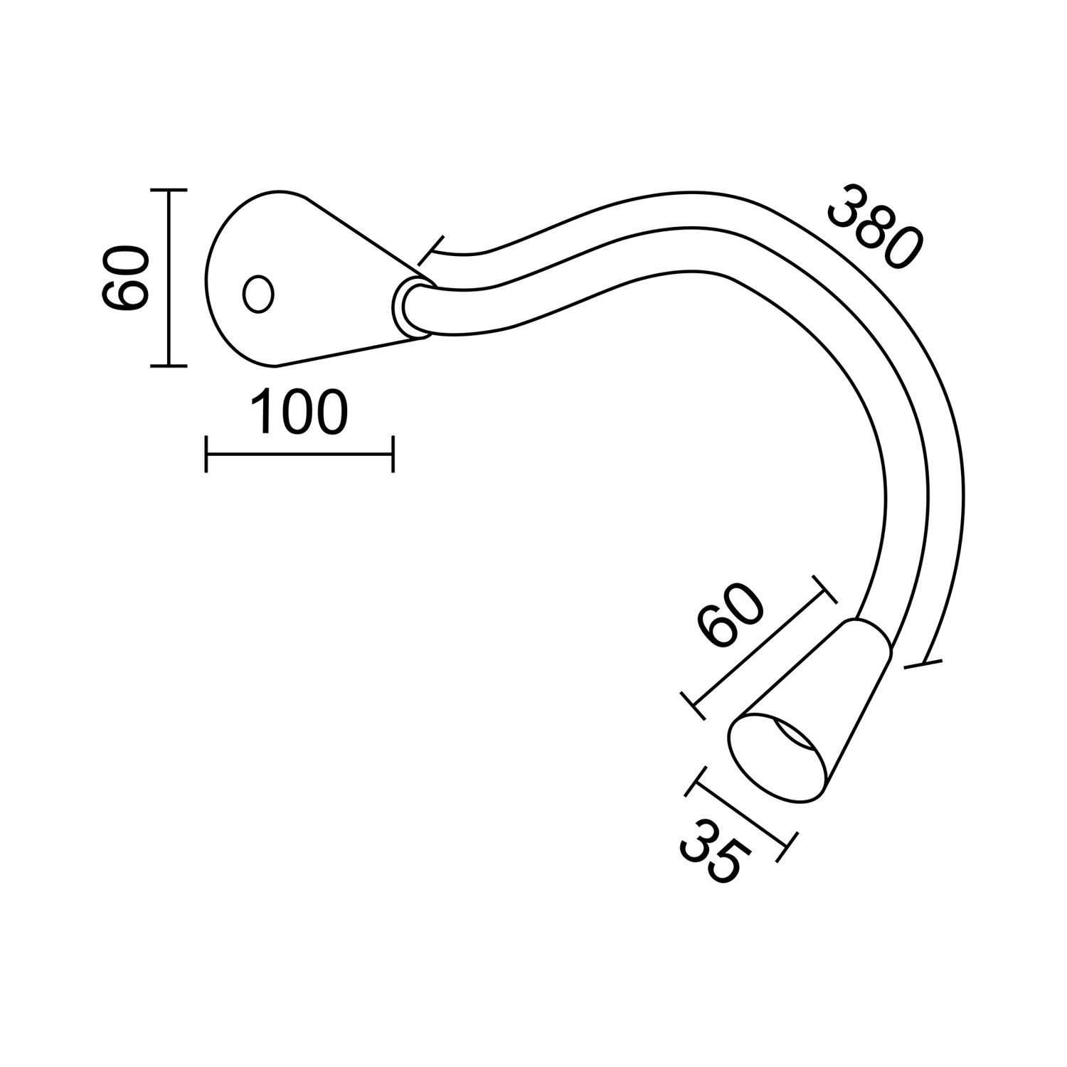 Настенный светодиодный светильник Ledron LWA200 Black (2921)