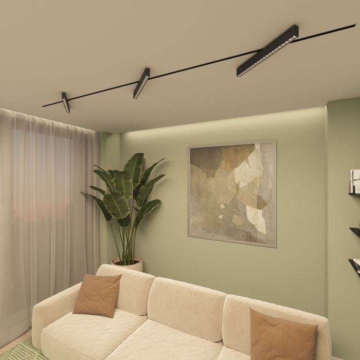 Трековый светильник однофазный 220V Denkirs Edder DK6644-BK (dk6644-bk)