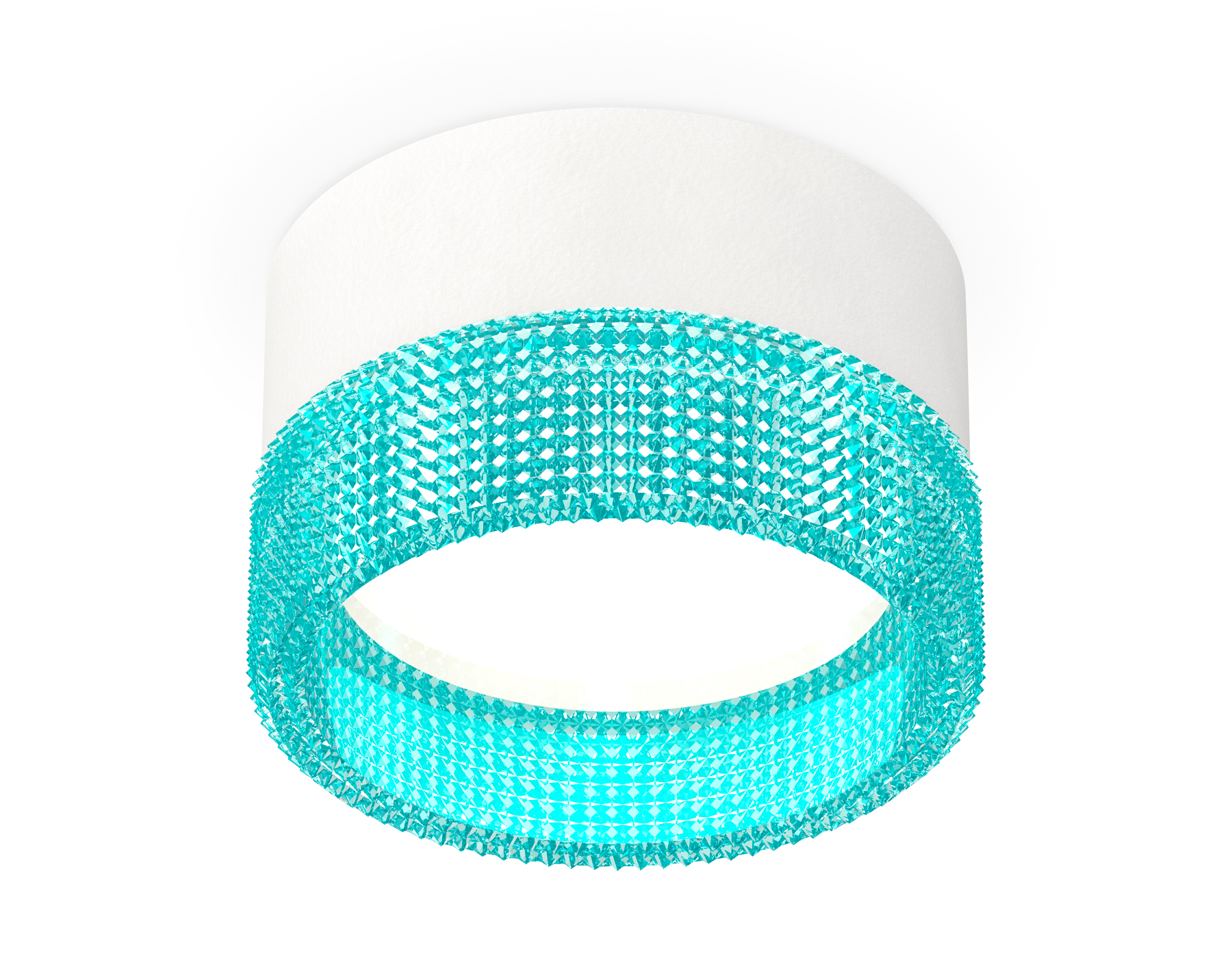 Комплект накладного светильника с композитным хрусталем XS8101033 SWH/BL белый песок/голубой GX53 (C8101, N8488)