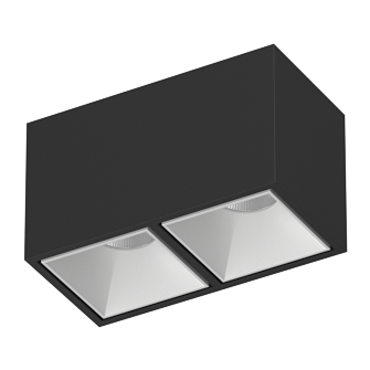 Накладной светодиодный светильник Ledron KUBING 2 Black-White (2618)