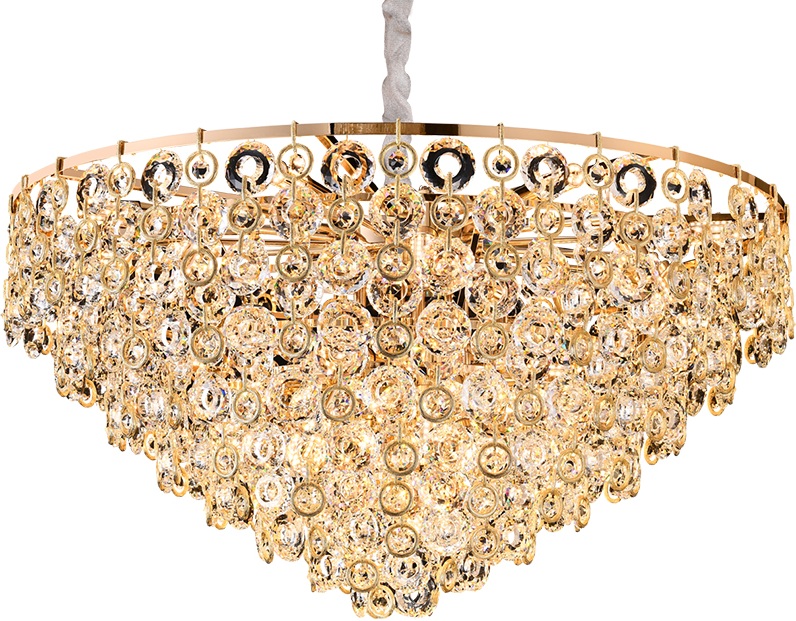 Подвесная люстра хрустальная Newport 5260 526516C gold (5265_16_c_gold)