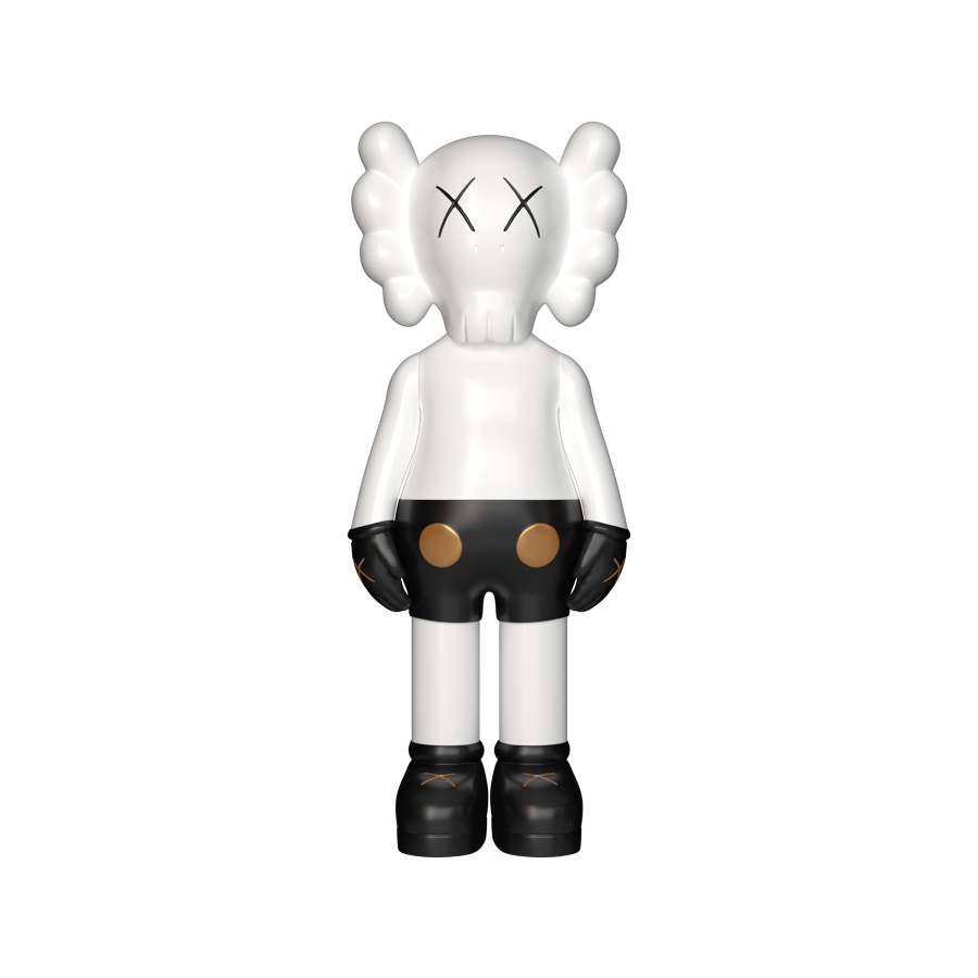 Дизайнерская статуэтка KAWS Mini белый с чрным (9486)