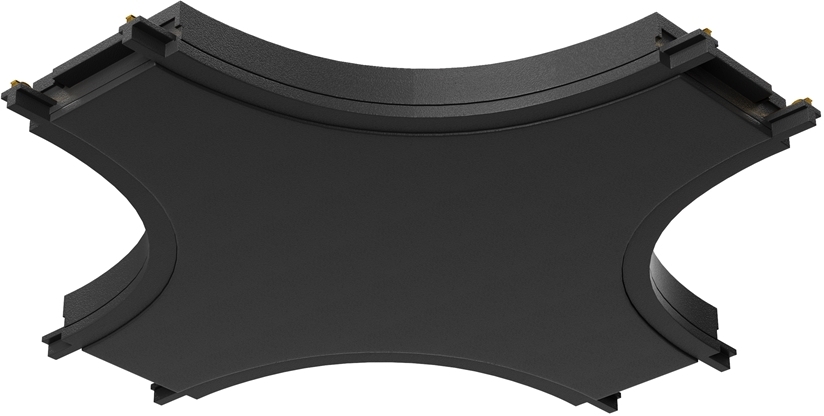 Коннектор питания X-образный Radity черный магнитный Maytoni Technical TRA084CX-11B