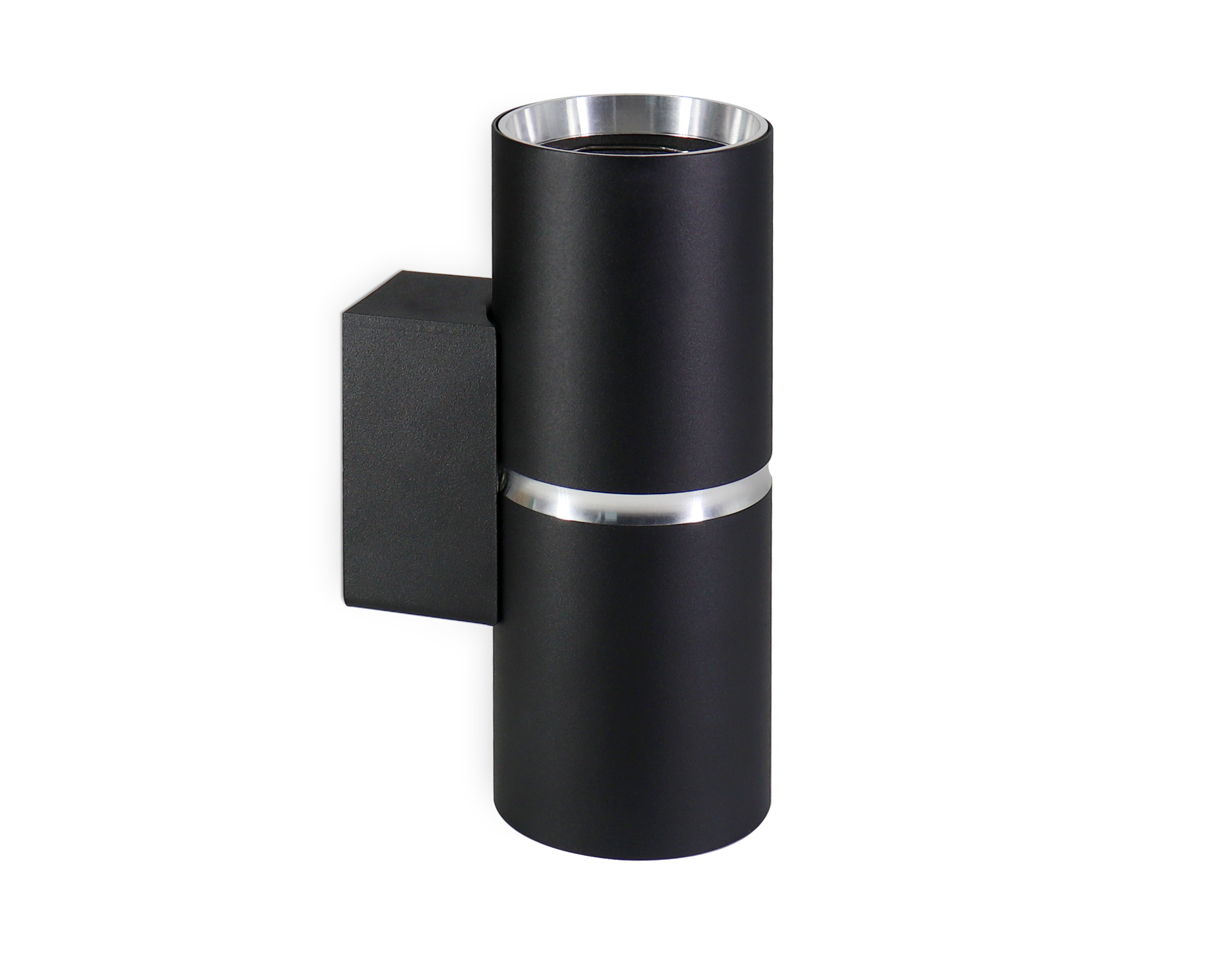 Настенный светильник со сменной лампой GU10 FW2477/2 BK/CH черный/хром GU10/2 max 12W 145*55*80