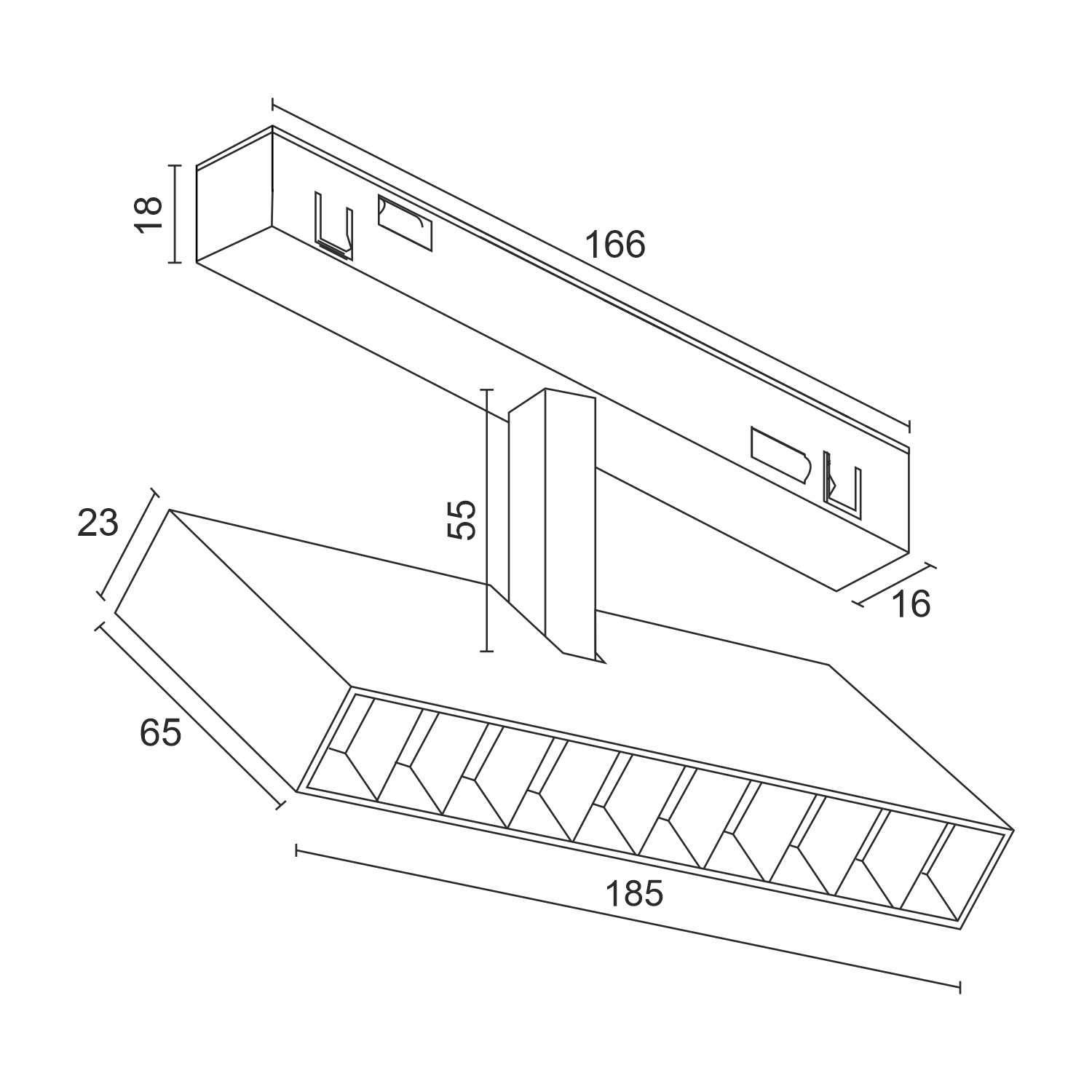 Светодиодный светильник для магнитной системы Ledron GALAXY CMA 10 AIR-15W (4127)