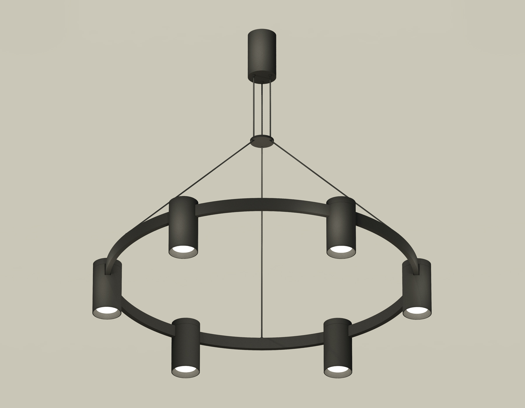Комплект подвесного светильника XB9022100/6 SBK черный песок MR16 GU5.3 (С9022, N6102)