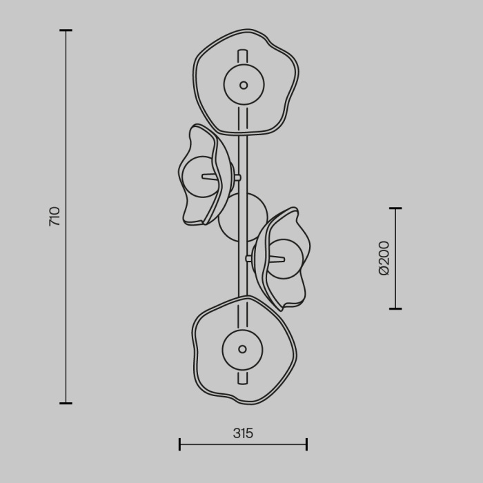 Бра Maytoni Miracle MOD207WL-04BS (mod207wl-04bs)