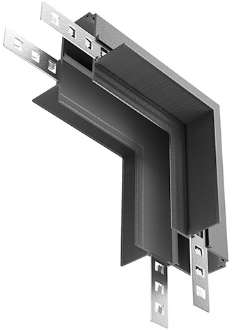 Коннектор угловой внутренний Exility встраиваемый черный магнитный Maytoni Technical TRA034CL-42B