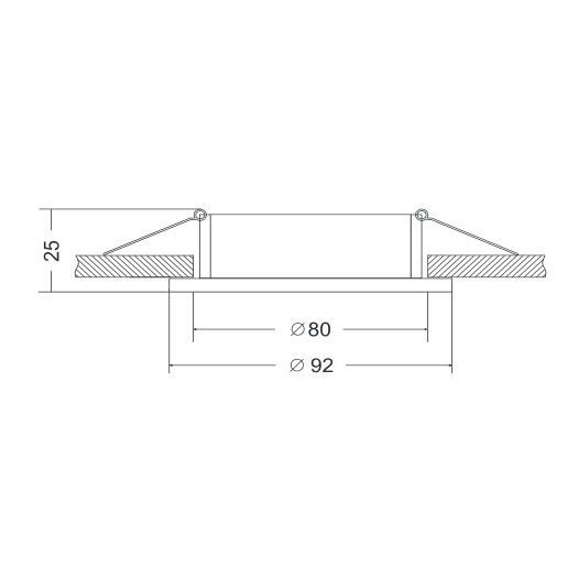 Встраиваемый светильник Atom GU10 1x50Вт Maytoni Technical DL023-2-01S (dl023-2-01s)