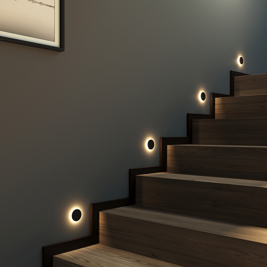 Встраиваемый светодиодный светильник для стен и ступеней Ledron LSL009A Black (3733)