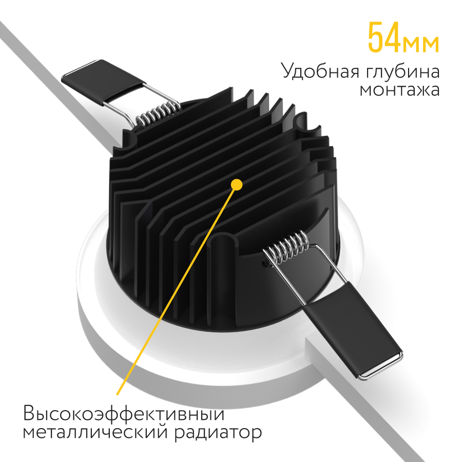 Встраиваемый светодиодный светильник Ledron DL3145 White (8382)