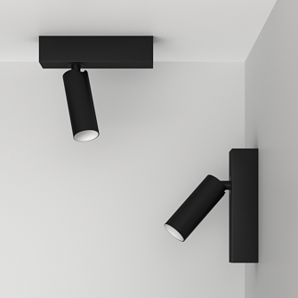 Накладной поворотный светодиодный светильник Ledron SAGITONY E S40 Black-White 4000K (11134)