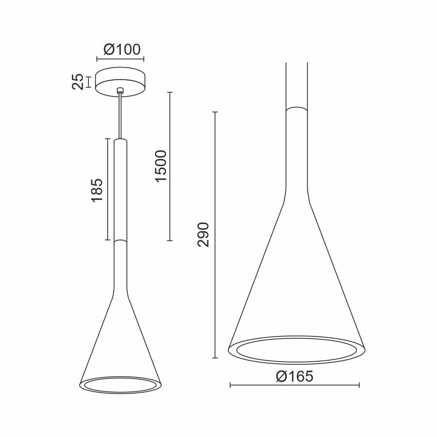 Подвесной светильник Ledron VIVIAN C Wood 185 (10232)