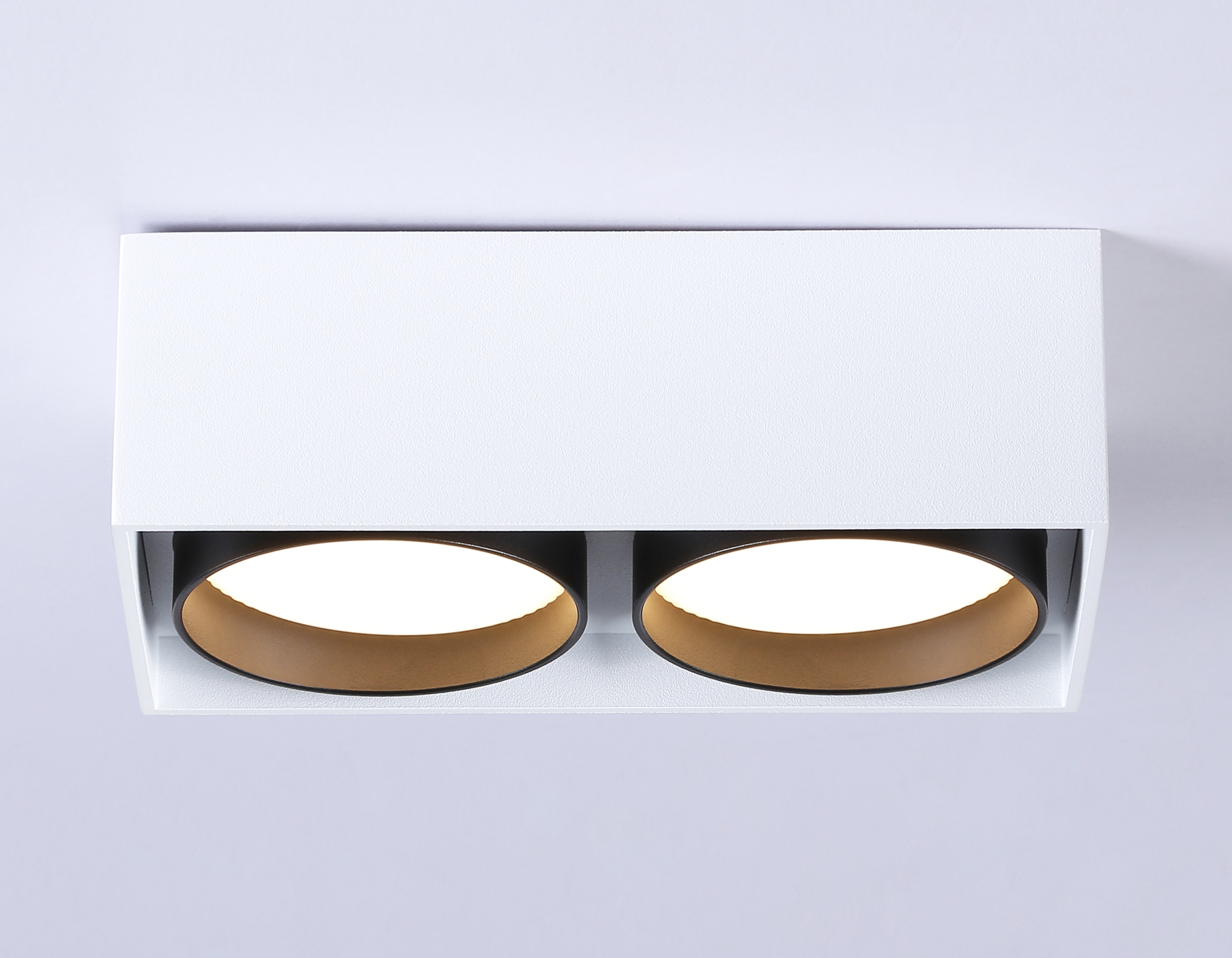 Накладной точечный светильник GX53 TN70872/2 WH/BK белый/черный GX53/2 max 12W 185*92*62