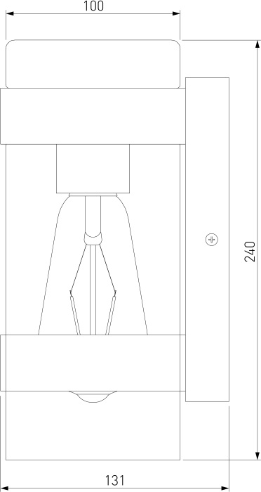 Настенный светильник уличный Elektrostandard Falcon 35167D a063452 (a063452)