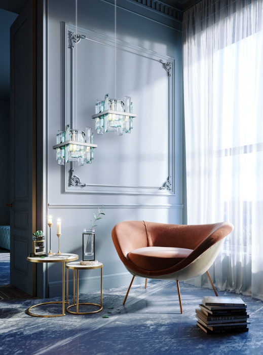 Подвесной светильник хрустальный Cerezo MOD201PL-01N (mod201pl-01n)