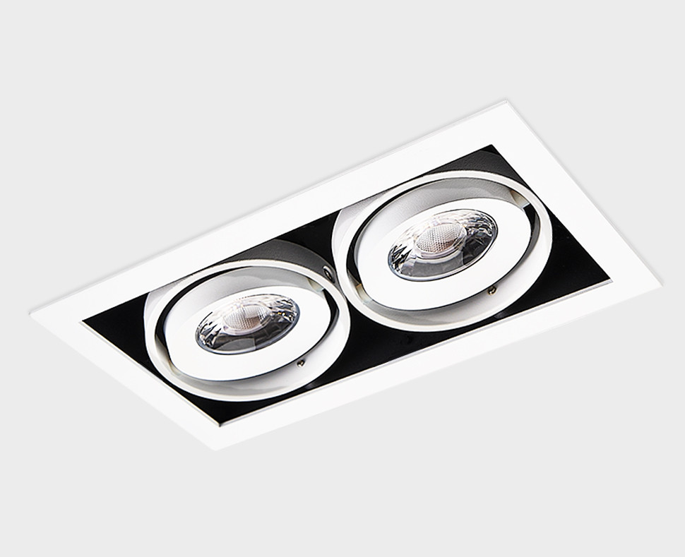 DL 3033 white 3000K светильник встраиваемый