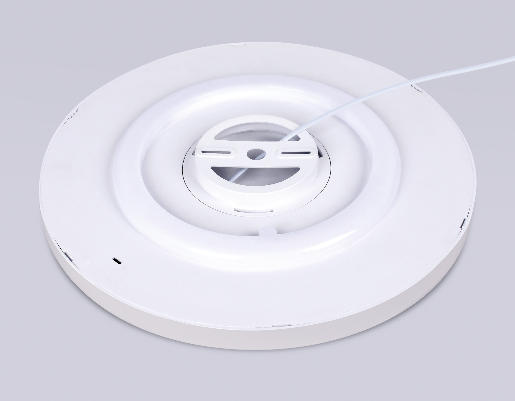 Потолочный светодиодный светильник с подсветкой FZ3001 WH белый IP44 24W+10W 6400+6400К D290*40 (Без ПДУ)