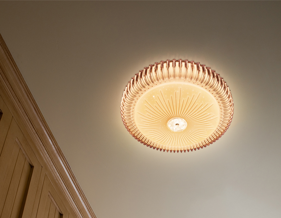 Потолочный светодиодный светильник с пультом FF95 WH белый 48W 3000K/4200K/6400K D390*60 (ПДУ ИК)