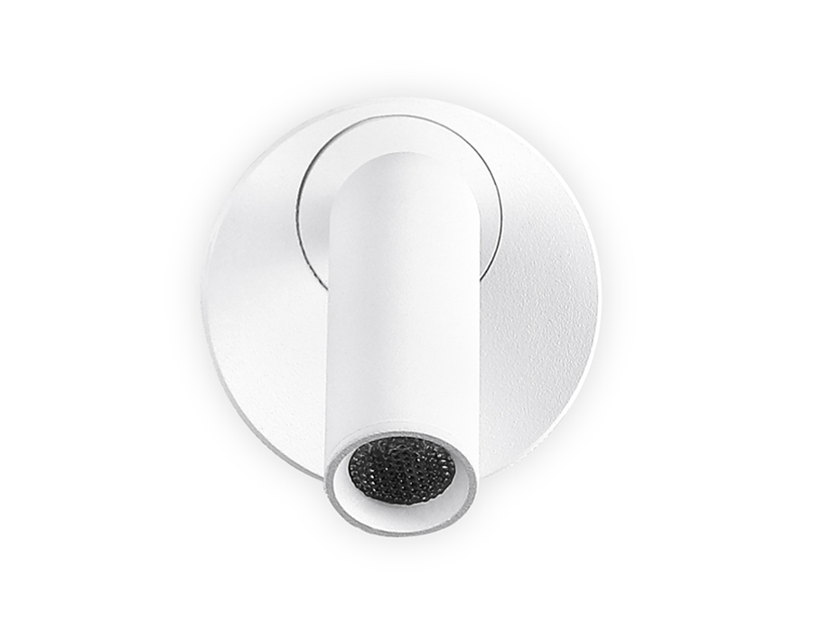 Настенный поворотный светодиодный светильник с выключателем FW280 SWH белый песок LED 4200K 3W 70*70*65