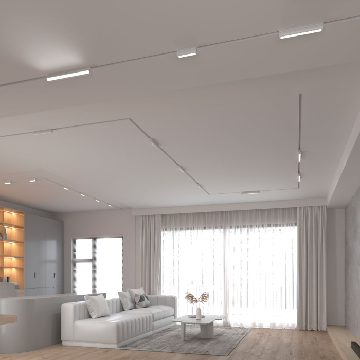 Трековый светильник магнитный 18W 4200K Alter белый Elektrostandard Slim Magnetic 8505001 (a062999)