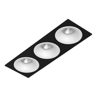 Встраиваемый светильник под сменную лампу Ledron AO1501091 SQ3 Black-White (9668)