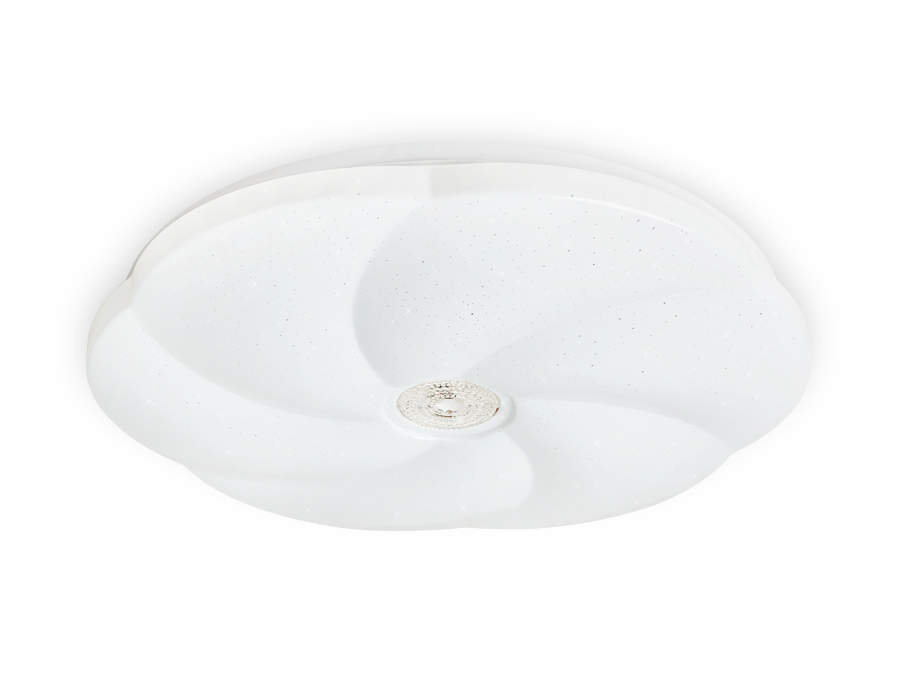 Потолочный светодиодный светильник с пультом FF23 WH белый 48W D400*65 (ПДУ ИК)