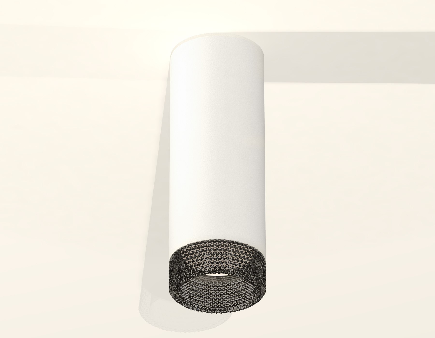 Комплект накладного светильника с композитным хрусталем XS6342021 SWH/BK белый песок/тонированный MR16 GU5.3 (C6342, N6151)