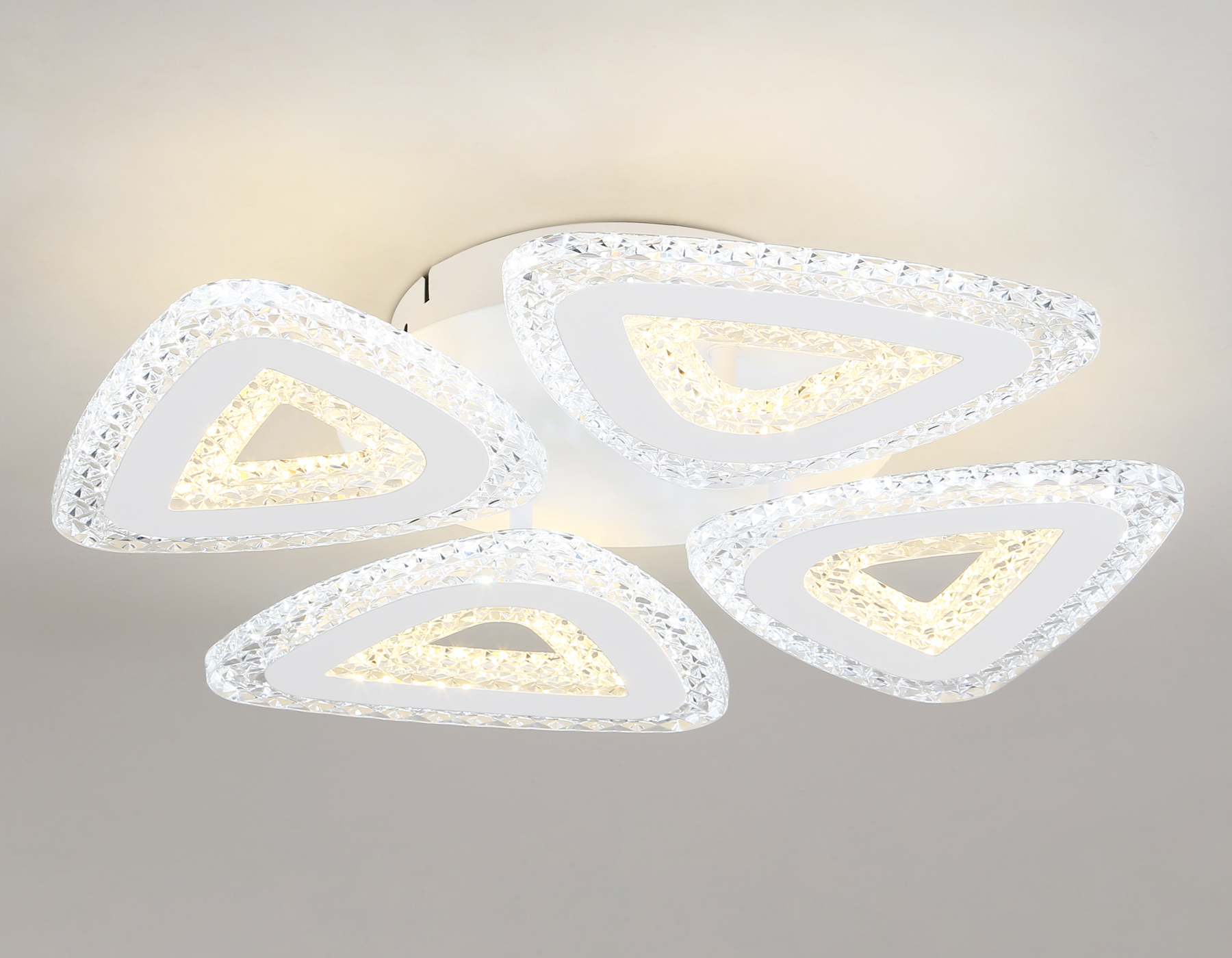 Потолочный светодиодный светильник с пультом FA4019/4 WH белый 82W 3000K+6400K/4200K/6400K+3000K D420*85 (ПДУ ИК)