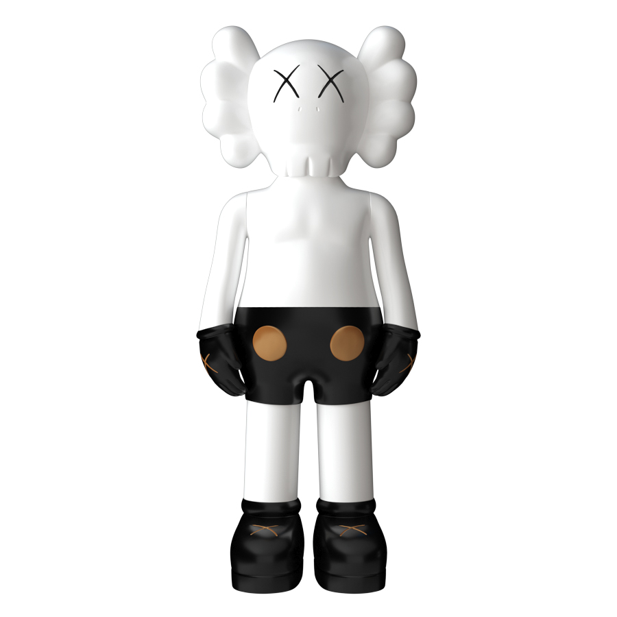 Дизайнерская статуэтка копилка KAWS Companion белый с чрным (9330)