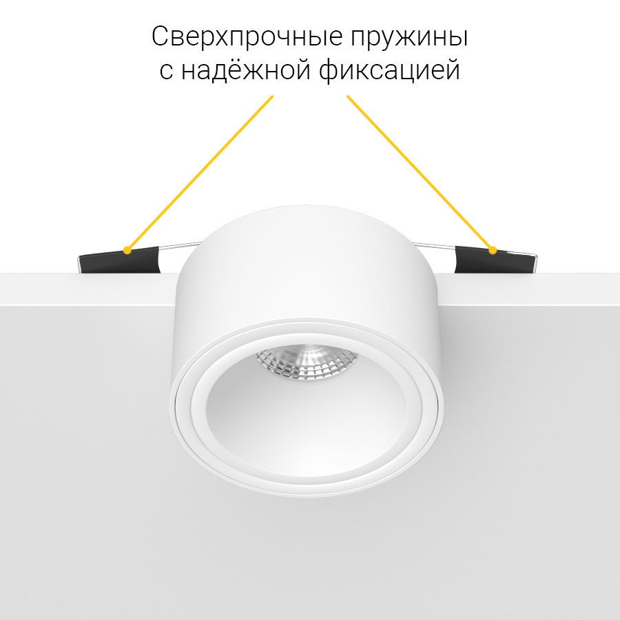 Встраиваемый светильник под сменную лампу Ledron AO1501015 White (2433)