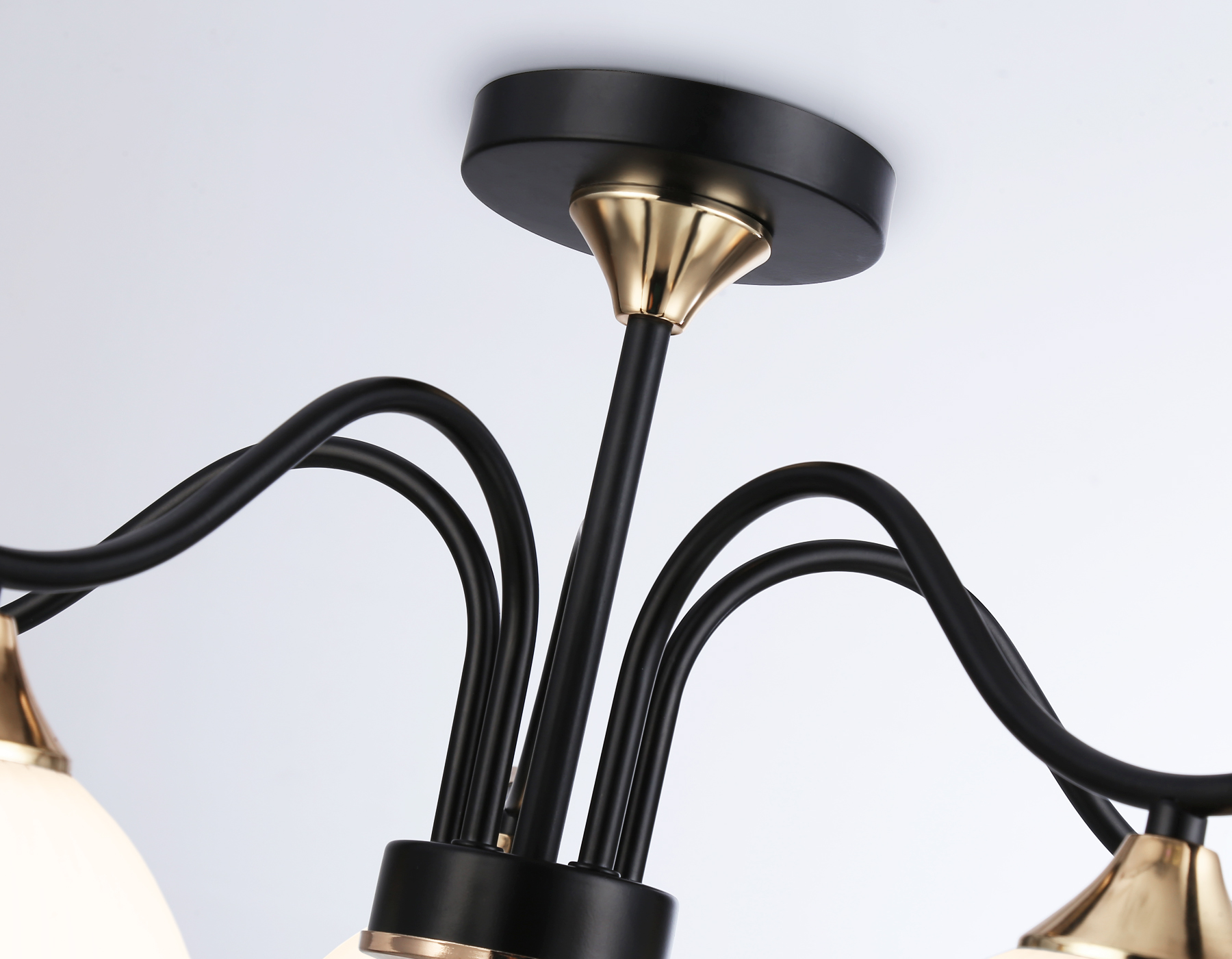 Подвесной светильник TR3162/5 BK/FGD черный/золото E27/5 max 60W D580*300