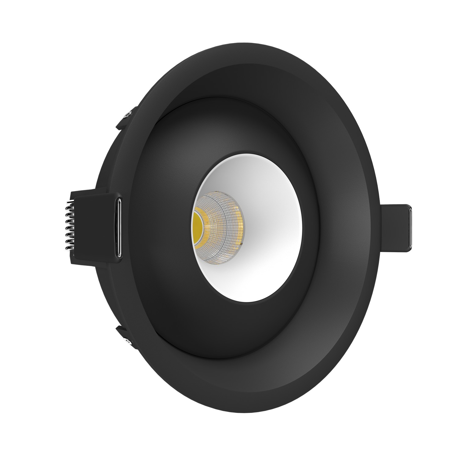 Встраиваемый поворотный светодиодный светильник Ledron KRIS IN Black-White (2224)