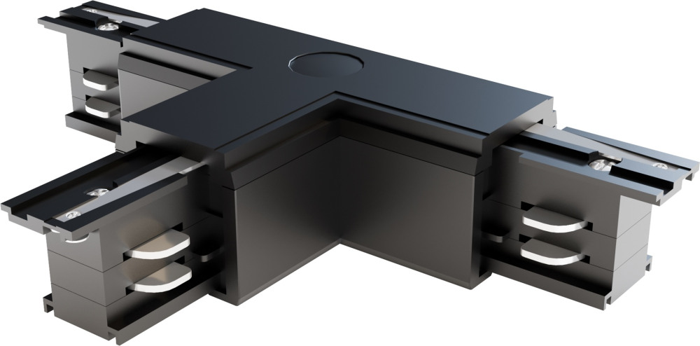 Коннектор Т-образный левый Trinity черный трехфазный Maytoni Technical TRA005CT-31B-L (tra005ct_31b_l)