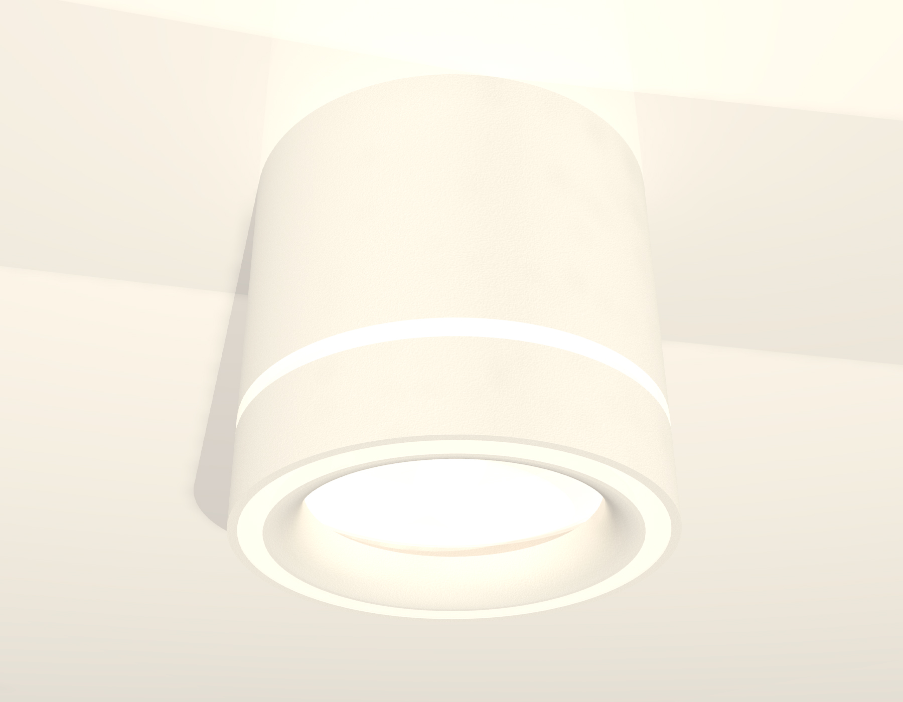 Комплект накладного светильника с акрилом XS8110004 SWH/FR белый песок/белый матовый GX53 (C8110, N8433)